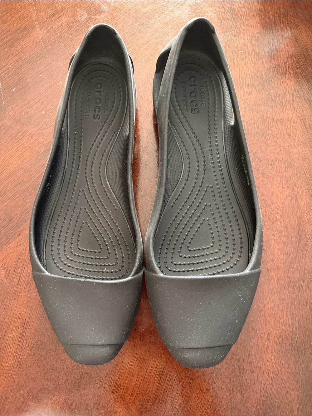 CROCS Women’s Black Slip-On Ballet Flat